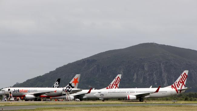 The Sunshine Coast Airport with Mt Coolum in the background. Picture Erle Levey