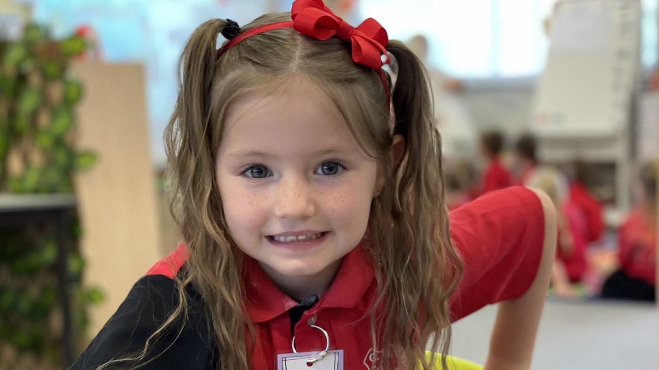 Ivy Tryhorn – Gympie West State School prep students on first day, Monday January 22, 2024.