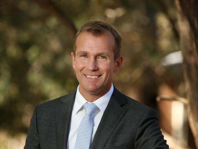 Pictured is Local MP for the Northern Beaches Rob Stokes pictured at Newport Public School.Picture: Richard Dobson