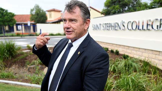 Saint Stephens College headmaster Jamie Dorrington. (AAP Image/Dave Hunt)