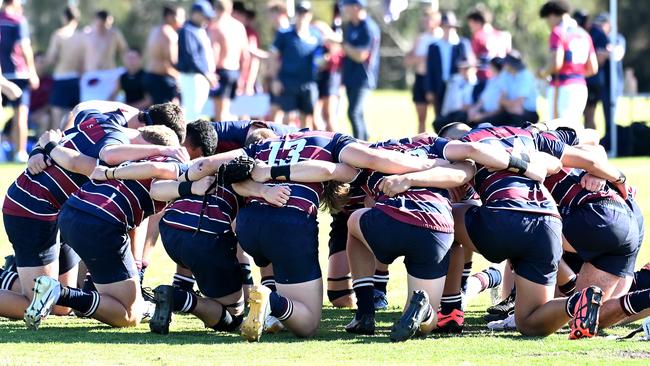 TSS players before the game. Picture John Gass