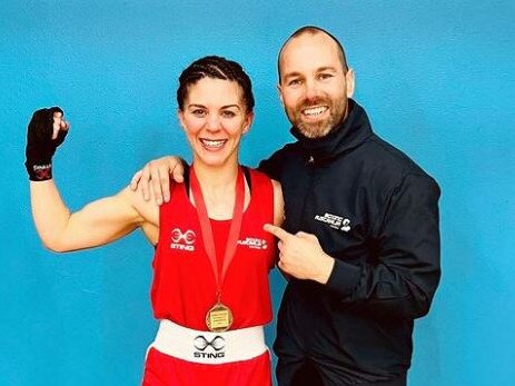 Antonia Kay with her coach Luke Bones. Photo: Instagram.