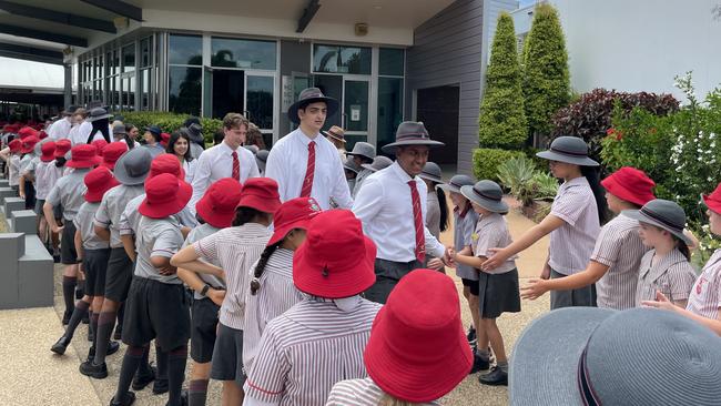 Whitsunday Anglican Schools honour guard for their 2022 graduating class. Photo: Zoe Devenport