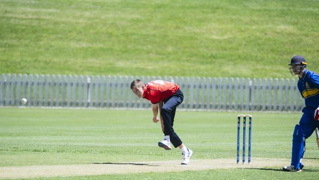 Grayson Gerber bowls for Cranbrook School.