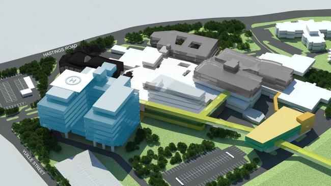 An illustration of the Frankston Hospital expansion, which is slated to cost up to $300 million.