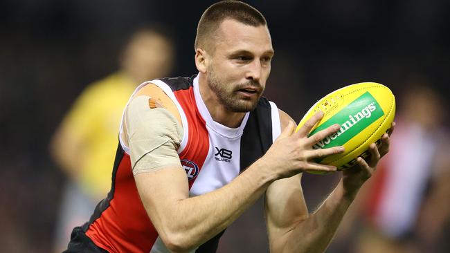 St Kilda’s Jarryn Geary. Picture: Michael Klein