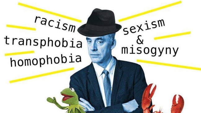 Artwork from the Protest Jordan Peterson Facebook page. Supplied