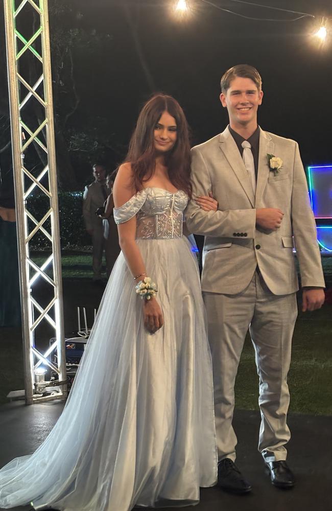 The students of Hervey Bay State High School enjoy their formal.