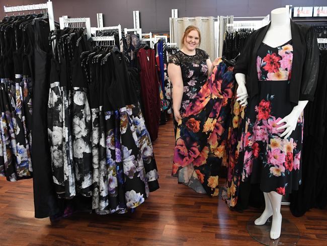 CITY CHIC: Sales assistant Cassie Dallarizza inside the new store.