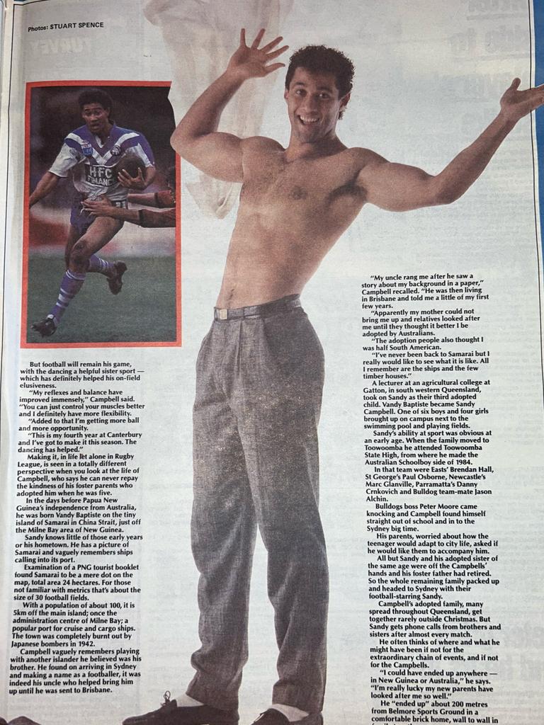 Campbell was a pin-up boy. Picture: News Corp