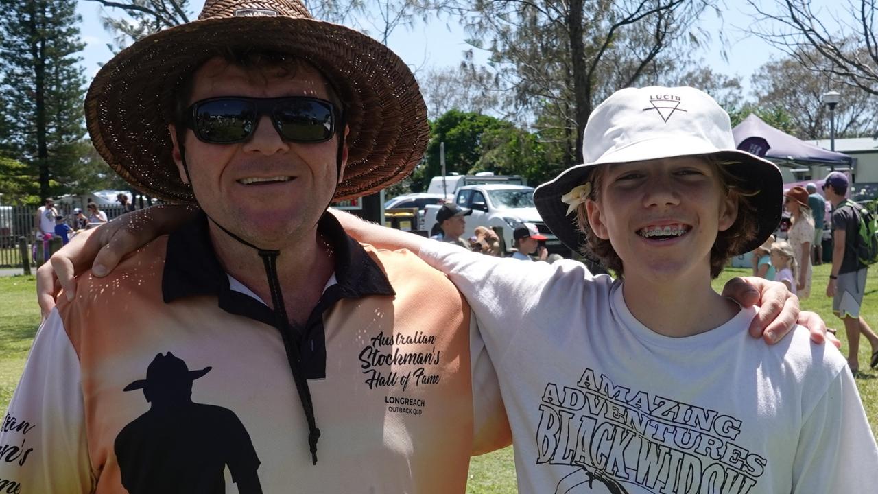 Joe Kennett and his nephew Jimi Francis. Picture: Chris Knight