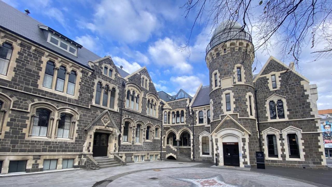 The stunning Observatory Hotel and Arts Centre building in Christchurch. Picture: Jack Evans