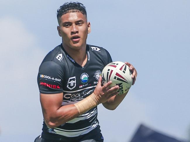Taylan To'a for the Tweed Seagulls. Picture: Glenn Campbell