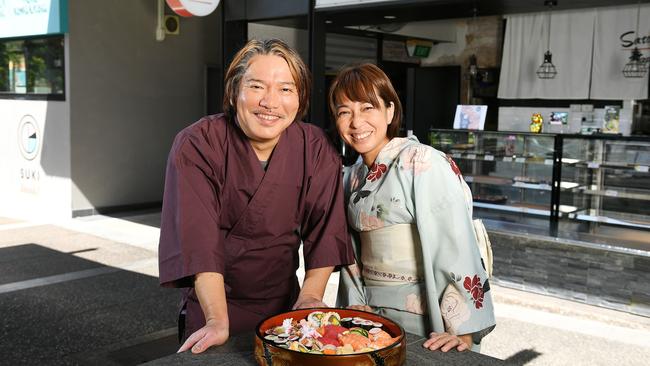 Satoya Japanese, Hiroko Watanabe and Satoshi Watanabe. Picture: Shae Beplate.