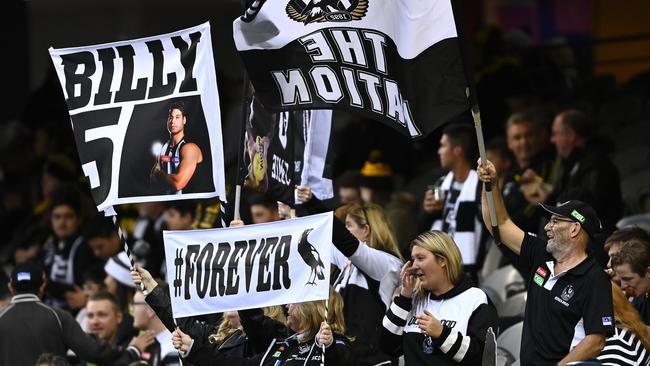 75,000 Collingwood and Carlton fans could be allowed into the MCG for their Round 2 clash. Picture: Getty