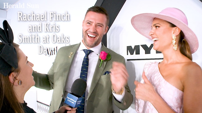 Rachael Finch and Kris Smith at Oaks Day 