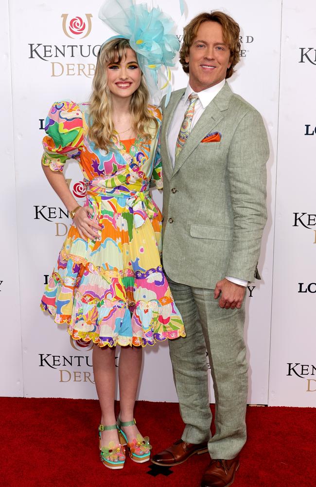 Dannielynn Birkhead and Larry Birkhead attended the 148th Kentucky Derby. Picture: Michael Loccisano/Getty Images for Churchill Downs