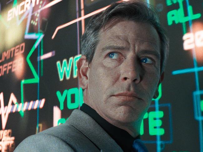 Ben Mendelsohn as Nolan Sorrento in a scene from <i>Ready Player One</i>.