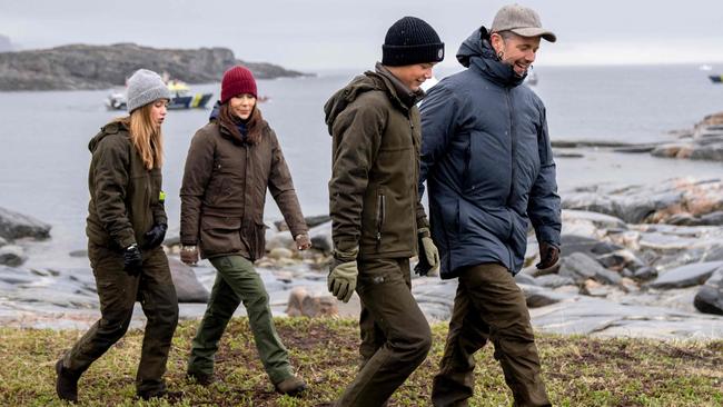 Queen Mary and King Frederik hold hands in Greenland