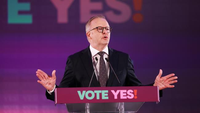 Prime Minister Anthony Albanese announced on Wednesday the referendum would be held on October 14. Picture: James Elsby/Getty Images