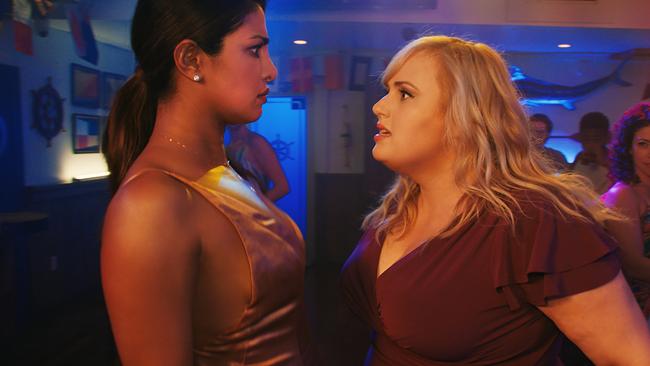 Good casting helps in Isn’t It Romantic. Priyanka Chopra, left, and Rebel Wilson. Picture: Warner Bros Pictures/AP