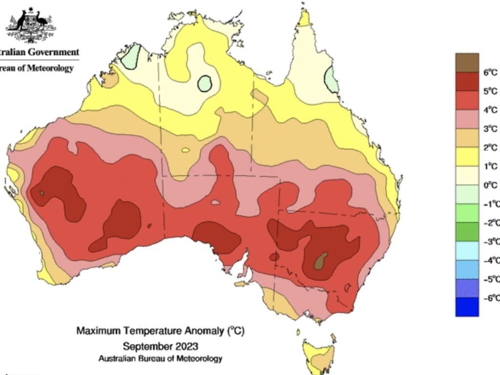 Not only was September dry, it was the hottest on record for parts of the country. Photo: BOM