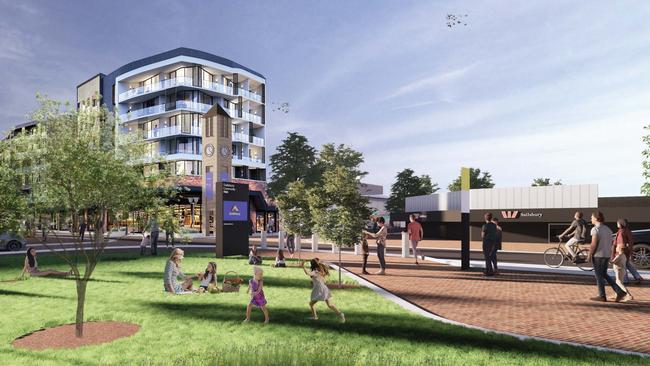 Artist's impression of Salisbury town centre development. Picture: Supplied by Leedwell Property