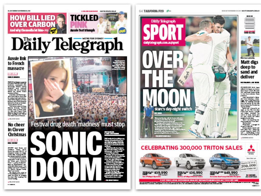 Our Daily And Sunday Telegraph Front Pages Daily Telegraph 7292