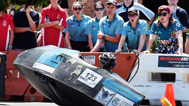 Fraser Coast Technology Challenge – Team Thieves from Albany Creek State High School about to flip at a previous event. For the second year in a row, Covid concerns have caused the cancellation of one of Maryborough’s biggest annual events