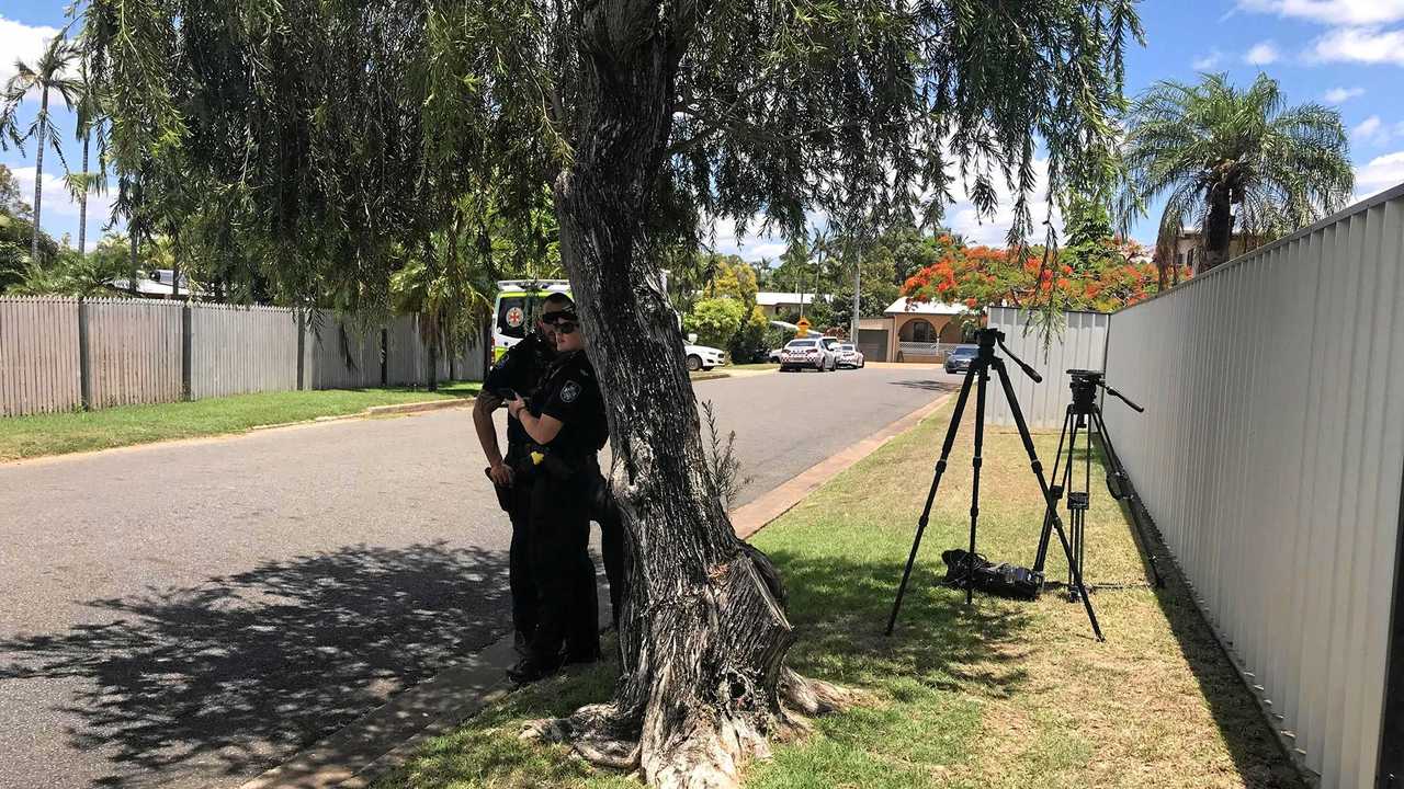 Police blocked off a residential area of Frenchville on Tuesday to manage a police incident. Picture: Vanessa Jarrett