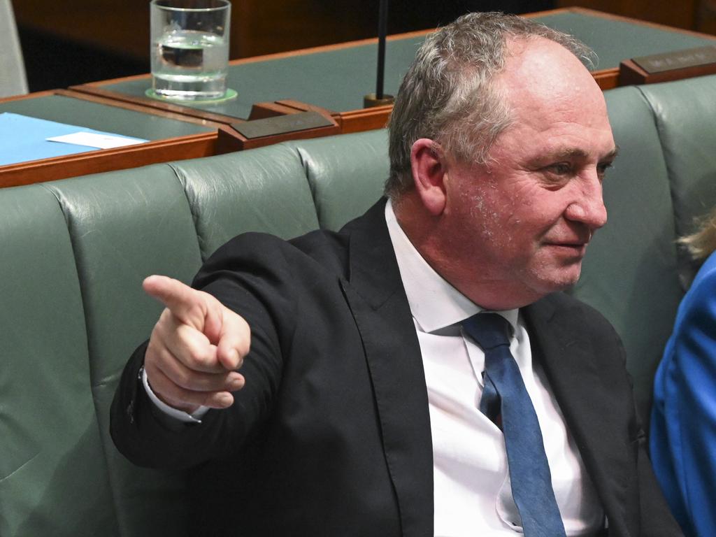 Barnaby Joyce during Question Time at Parliament House in Canberra. Picture: NCA NewsWire / Martin Ollman