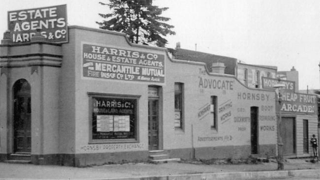 Early premises, where the Advocate was printed, in Station St, Hornsby.