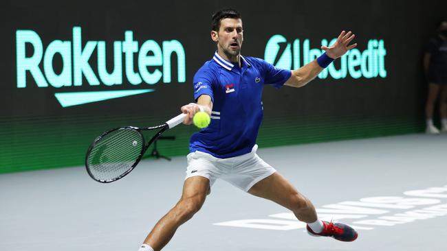 Djokovic didn’t think he’d done anything wrong. (Photo by Clive Brunskill/Getty Images)