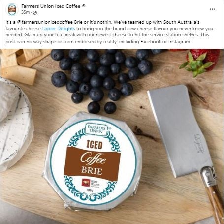 It’s the brie you didn’t know you needed. Picture: Farmers Union Iced Coffee