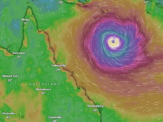 A tropical cyclone could form off the Queensland coast this week. Picture: Windy