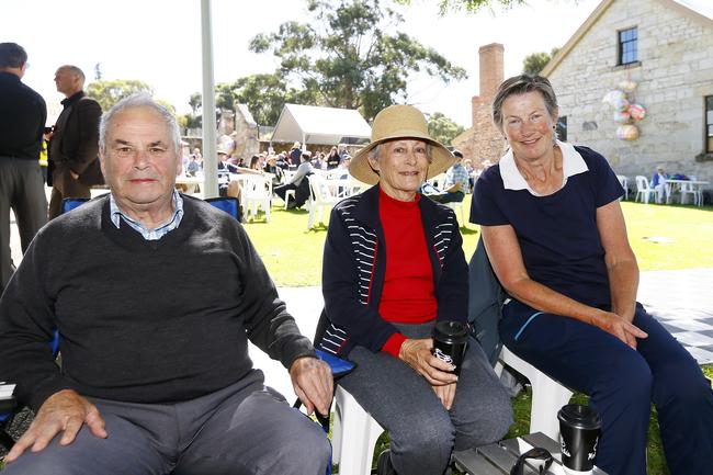 Clarence Jazz Festival at Rosny Barn. Berwyn Huett, Lorraine Stevens and Marion Huett all of Bellerive. PICTURE: MATT THOMPSON