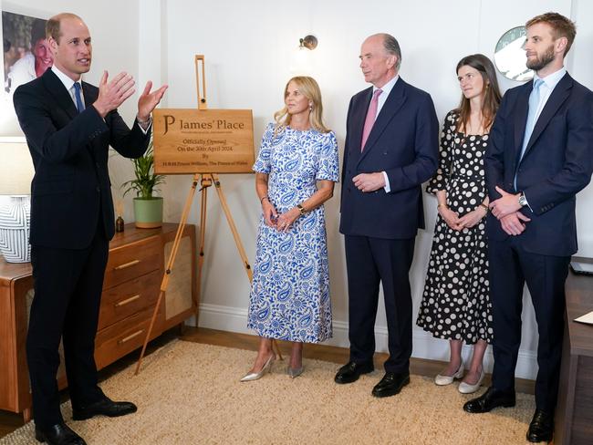 William opened the James’ Place charity in Newcastle on Tuesday. Picture: Ian Forsyth/Getty Images