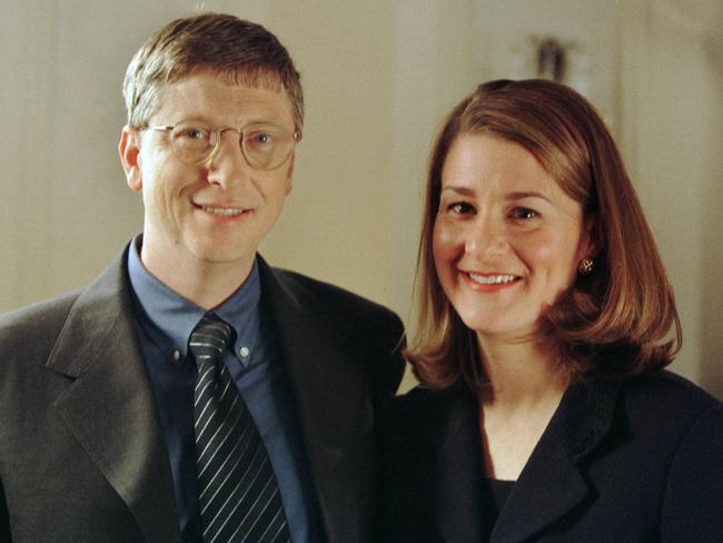 Bill Gates and Melinda in 1998. Picture: Getty Images