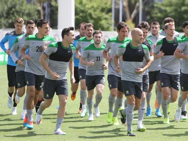 The Socceroos are finally all together in camp in Melbourne.