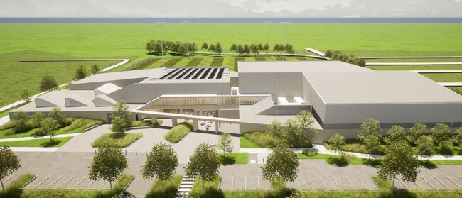 Artist impression of the massive Heffron Centre sports complex.