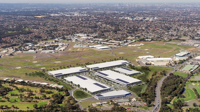 Artist impression of the proposed development of Bankstown Airport.
