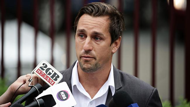 29/1/16 Mitchell Pearce speaking for the first time after Australia day incident in Surry Hills. Adam Yip/Daily Telegraph