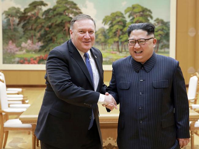 US Secretary of State Mike Pompeo met with Kim Jong-un in a historic meeting earlier this week. Picture: AFP/KCNA via KNS