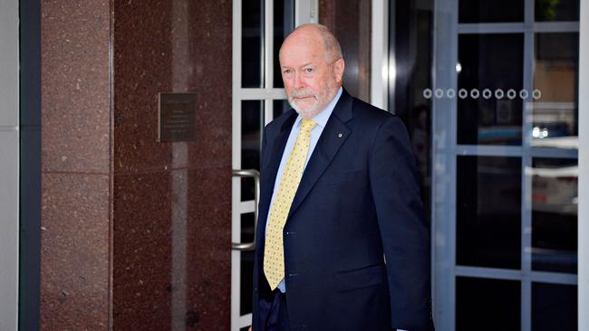 Keith Hamburger leaves the Supreme Court of the Northern Territory after giving evidence in the Royal Commission into the Protection and Detention of Children in the NT. PICTURE: Michael Franchi