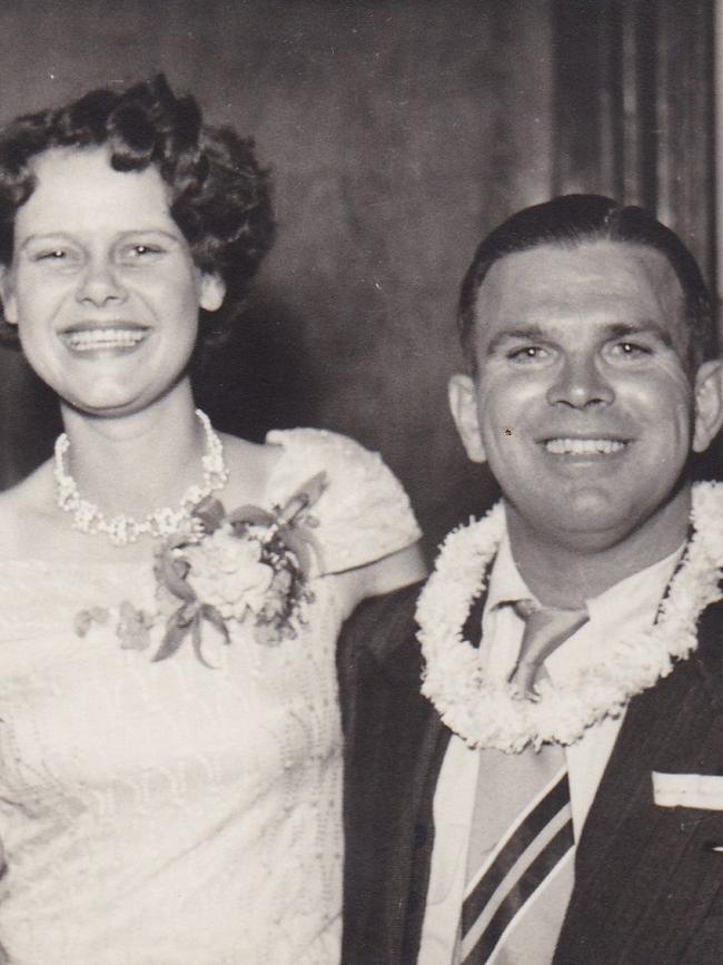 Arthur O'Connor with his second wife Lois post WWII. Picture: Supplied by family