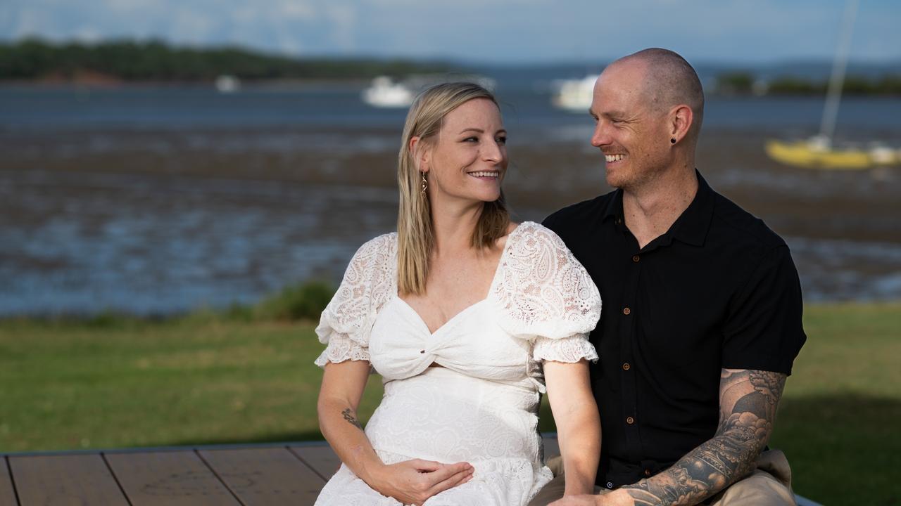 Dani and Scott White are expecting a baby after falling pregnant through an IVF cycle donation. Photo: Dan Peled Photography