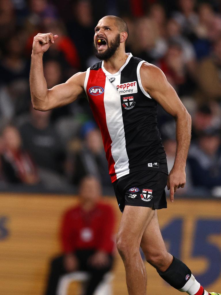 Paddy Ryder stepped up in the last quarter for St Kilda.
