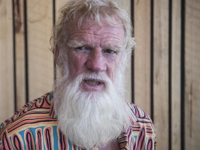 Dark Emu author Bruce Pascoe at the Ballawinne festival in Cygnet, Tasmania. Picture: LUKE BOWDEN