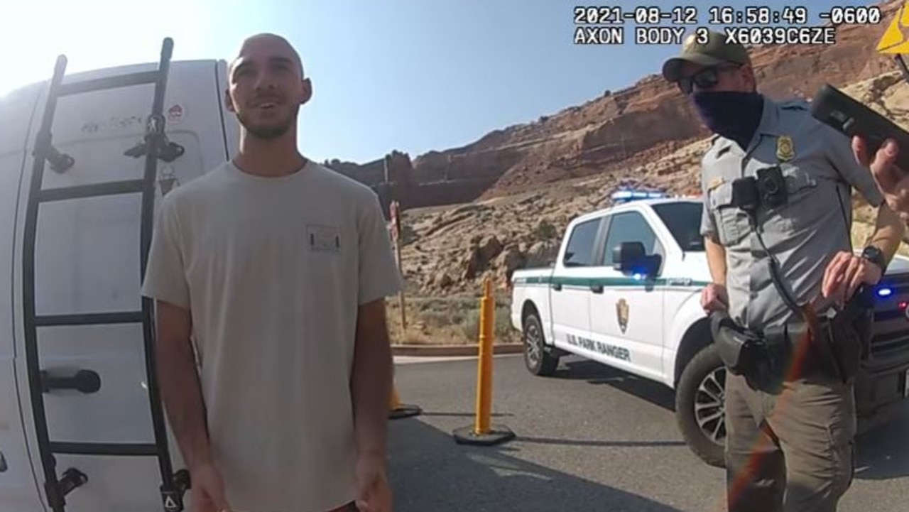 Brian Laundrie talking to officers in bodycam footage from Moab Police.