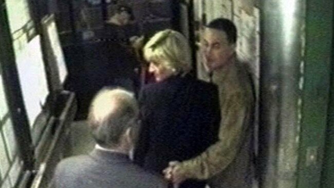 Diana and her boyfriend Dodi Fayed (R) looking towards an unidentified man in a frame grab from a closed circuit video footage taken in Paris shortly before the fatal car crash in which they were killed on 31 August 1997. Picture: AFP PHOTO/CORONER'S INQUEST